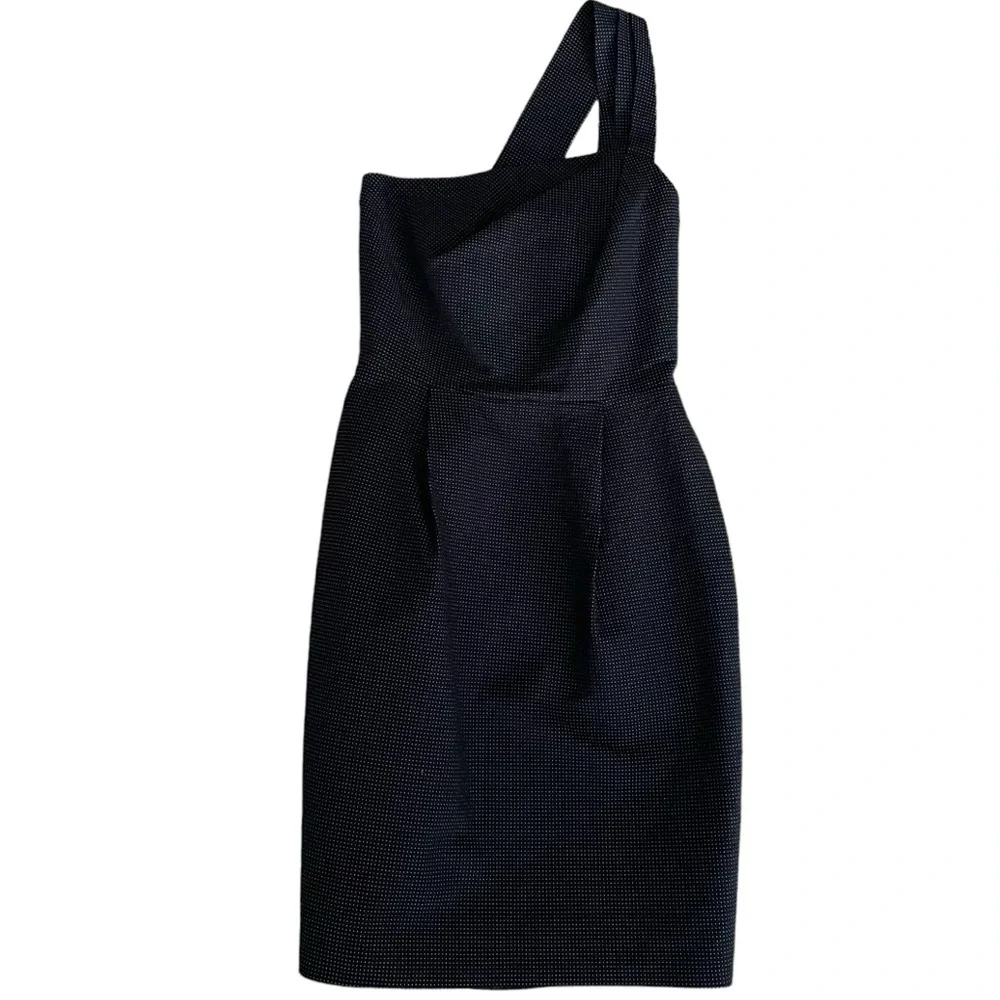 Amaya Arzuaga | Spanish Designer one shoulder black cocktail dress women XS EU38 - Picture 8 of 16